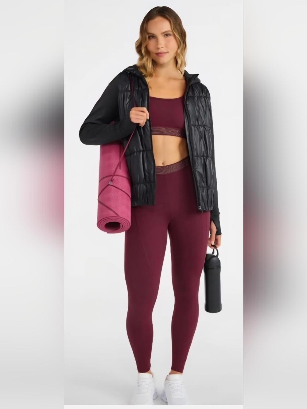 NWT Avavia Black Quilted Puffer Hoodie Jacket - Picture 3 of 6